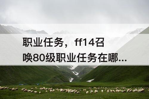 职业任务，ff14召唤80级职业任务在哪接