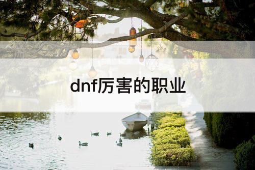 dnf厉害的职业