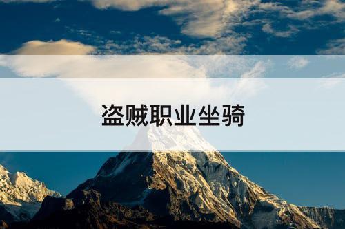 盗贼职业坐骑