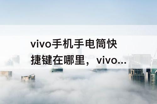 vivo手机手电筒快捷键在哪里，vivo手机手电筒快捷键在哪里能找到