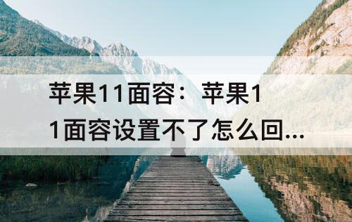 苹果11面容：苹果11面容设置不了怎么回事