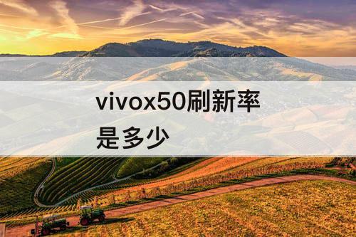 vivox50刷新率是多少