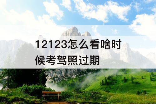 12123怎么看啥时候考驾照过期