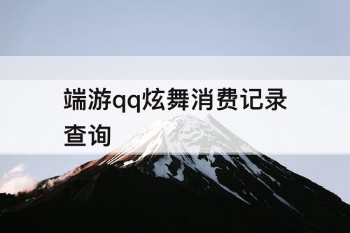 端游qq炫舞消费记录查询