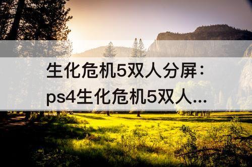 生化危机5双人分屏：ps4生化危机5双人分屏教程