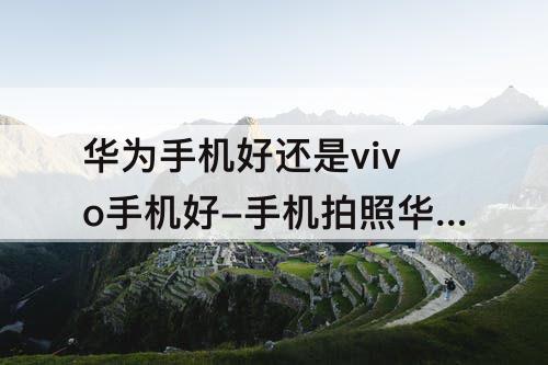 华为手机好还是vivo手机好-手机拍照华为手机好还是vivo手机好