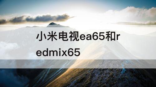 小米电视ea65和redmix65